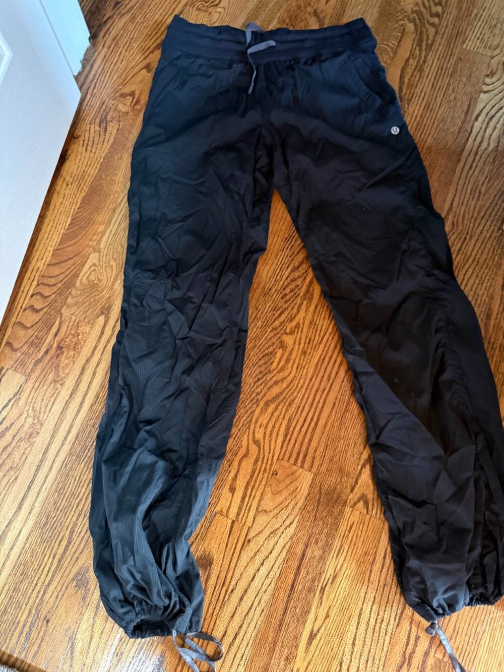 Lululemon Black Cinch Ankle Dance Studio Jogger Pants Size 6 Regular